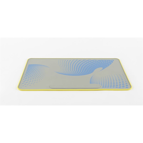 Protector silicone mat for the research laboratory (14 in x 23.5 in) - Yellow/Blue